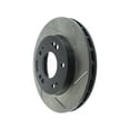 thumbnail image 3 of Stop Tech Power Slot Brake Rotor 126.46042SL SportStop Slotted; Silver E-Coated; Alloy; Single, 3 of 5