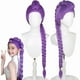 thumbnail image 1 of wonima44 Demon Hunters Costume Rumi Wigs Cosplay Kids, Anime Mira Zoey Costume Wigs for Women Men, Purple Braid Wig Halloween Cosplay Props, 1 of 1