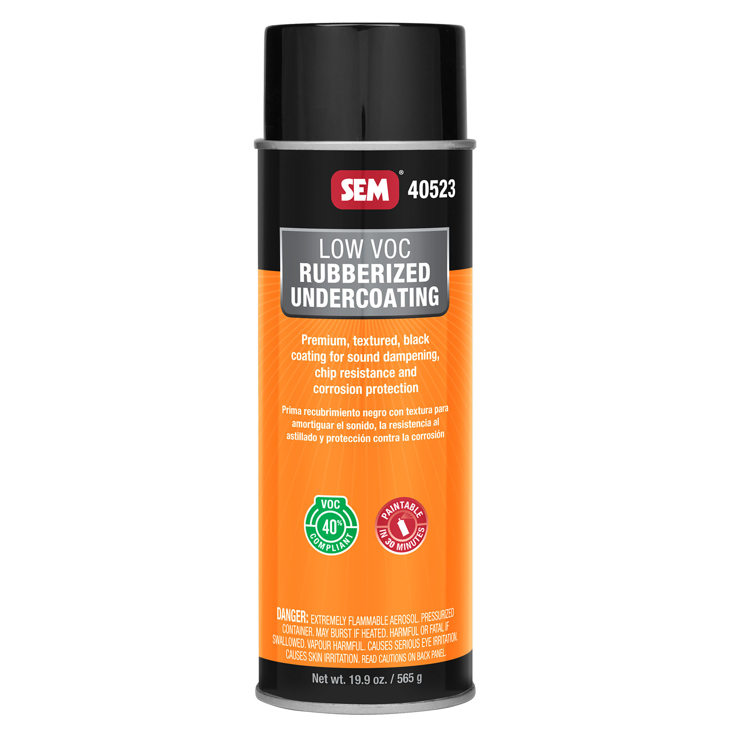 SEM RUBBERIZED UNDERCOATING Low VOC Rust & Corrosion Prevention Aerosol