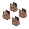 thumbnail image 4 of Elevadores de muebles de cama perfecl de 4 piezas con abrazadera de tornillo Marrón 10-37 mm, 4 of 8
