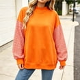 thumbnail image 5 of Azrian Women’s Color Block Sweatshirt,Ladies Contrast Sleeve Pullover Sizes S-3XL, 5 of 6