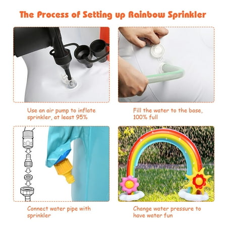 inflatable rainbow sprinkler walmart