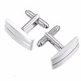 thumbnail image 1 of relayinert Iron Geometric Shape Cufflinks Add Touch Of Sophistication To French Shirt Simple Stripes Cufflinks, 1 of 6