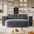 thumbnail image 5 of MDAQMD 78.7" Convertible Folding Sofa Bed Queen Sleeper Sofa (can Also be Used as a Cushion/Blanket) Corduroy Floor Couch Foam Folding Mattress Sleeper for Living Room Apartment Dark Grey, 5 of 11