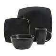 thumbnail image 2 of Gibson Elite Soho Lounge 16 Piece Dinnerware Set for 4, Matte Black (2 Pk), 2 of 6
