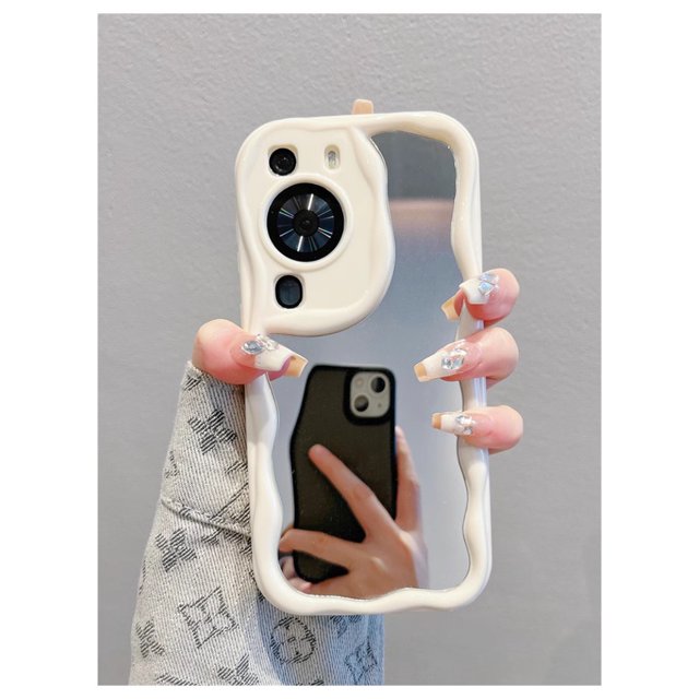 Funda De Teléfono 3D Feel Mirror Para OPPO A76 A78 A77 A15 A15s A53 A31 A9 A5 2020 A3s A12e Ins Cream Cubierta A Prueba De Golpes Silicona Transparente Carcasa Suave