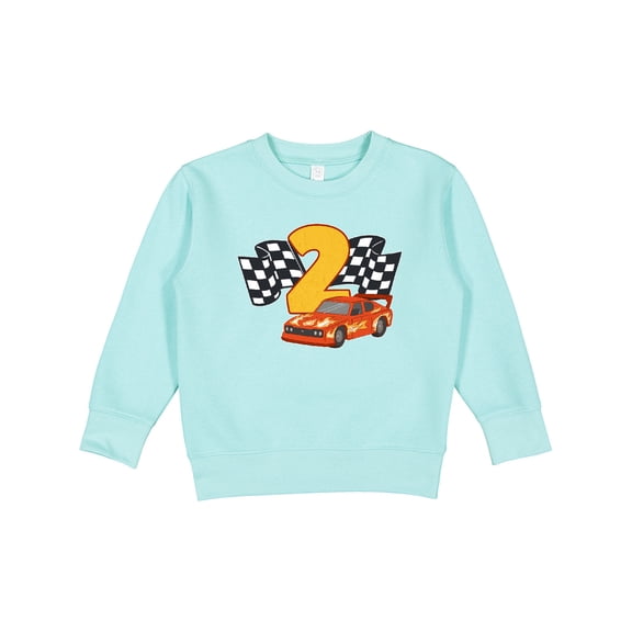 Inktastic Number Two Race Car Toddler Sweatshirt