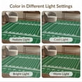 thumbnail image 7 of ODIKA 9'x12' Washable Area Rug Athletic Gridiron Markers Goal Border Doormat Football Field Door Playful for Master Suite, California King, Under Bed, Non-Shedding, Easy Care, 7 of 7
