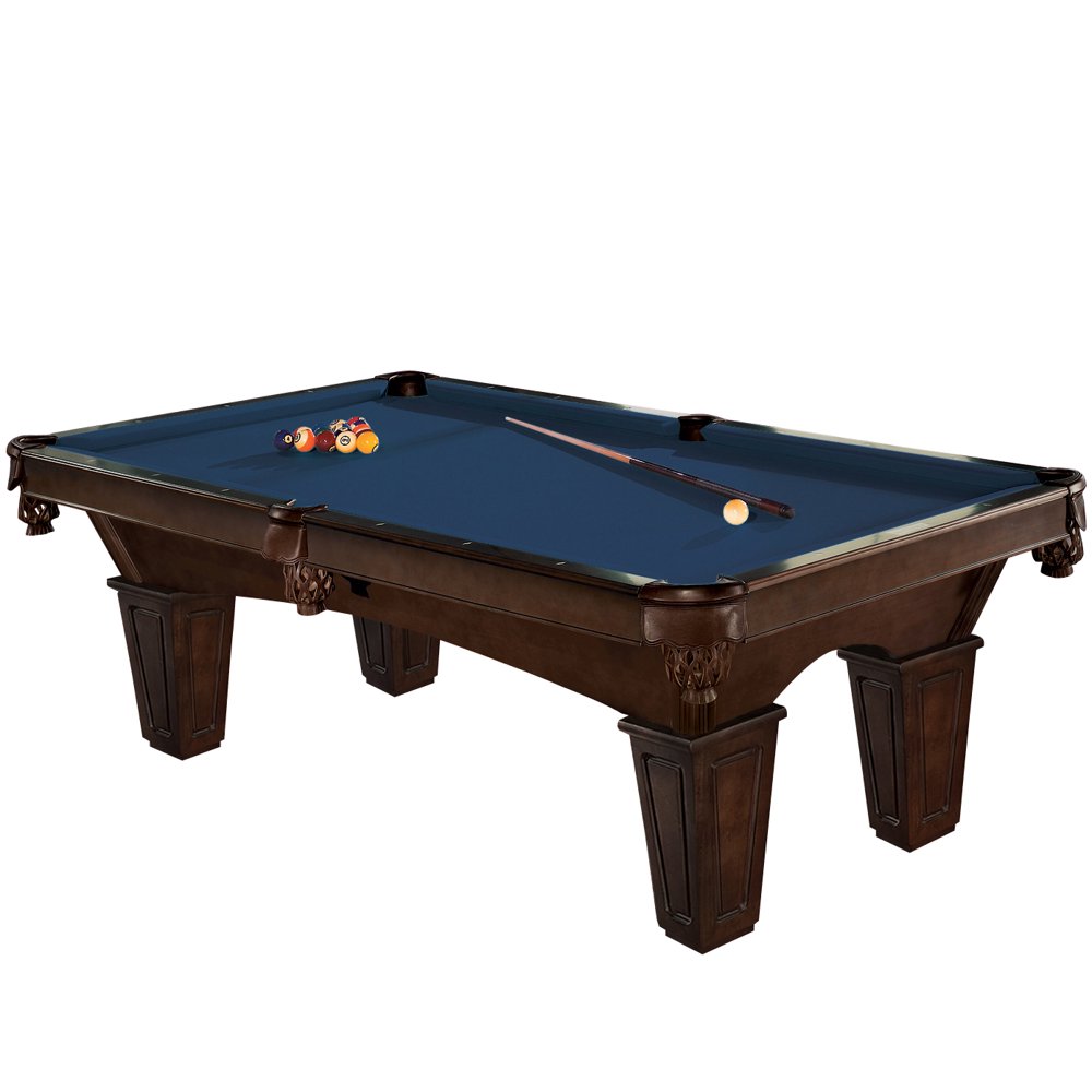 Brunswick 8 Foot Glen Oaks Pool Table with Blue Contender Cloth and