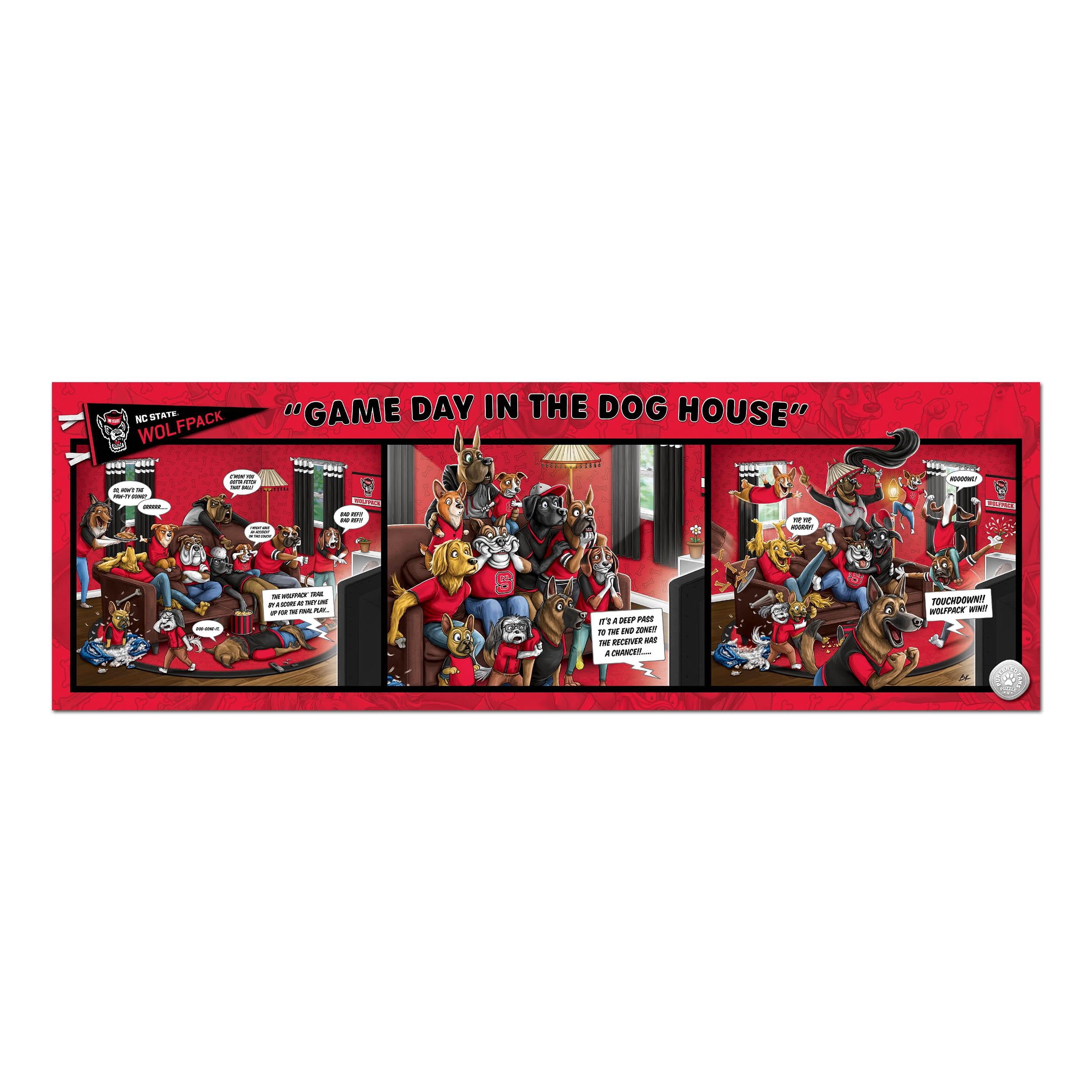YouTheFan NCAA NC State Wolfpack Purebred Fans Gameday in the Dog House 1000PC Puzzle