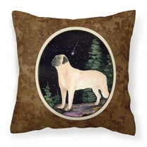 Carolines Treasures SS8505PW1414 Starry Night Anatolian Shepherd Fabric Decorative Pillow, 14Hx14W, multicolor