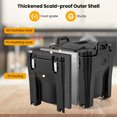 thumbnail image 6 of GVN 32 QT Portable Insulated Food Carrier with Stainless Steel Barrel for Catering Camping-Black, 6 of 10