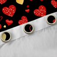 thumbnail image 4 of Homewish Teens Female Men Romantic Couple Lover Black Out Curtains,Red Love Heart Print Curtains Pack of 2 (42x63 Each),Happy Valentine'S Day Bedroom Curtains,Super Cozy Room Decor, 4 of 6