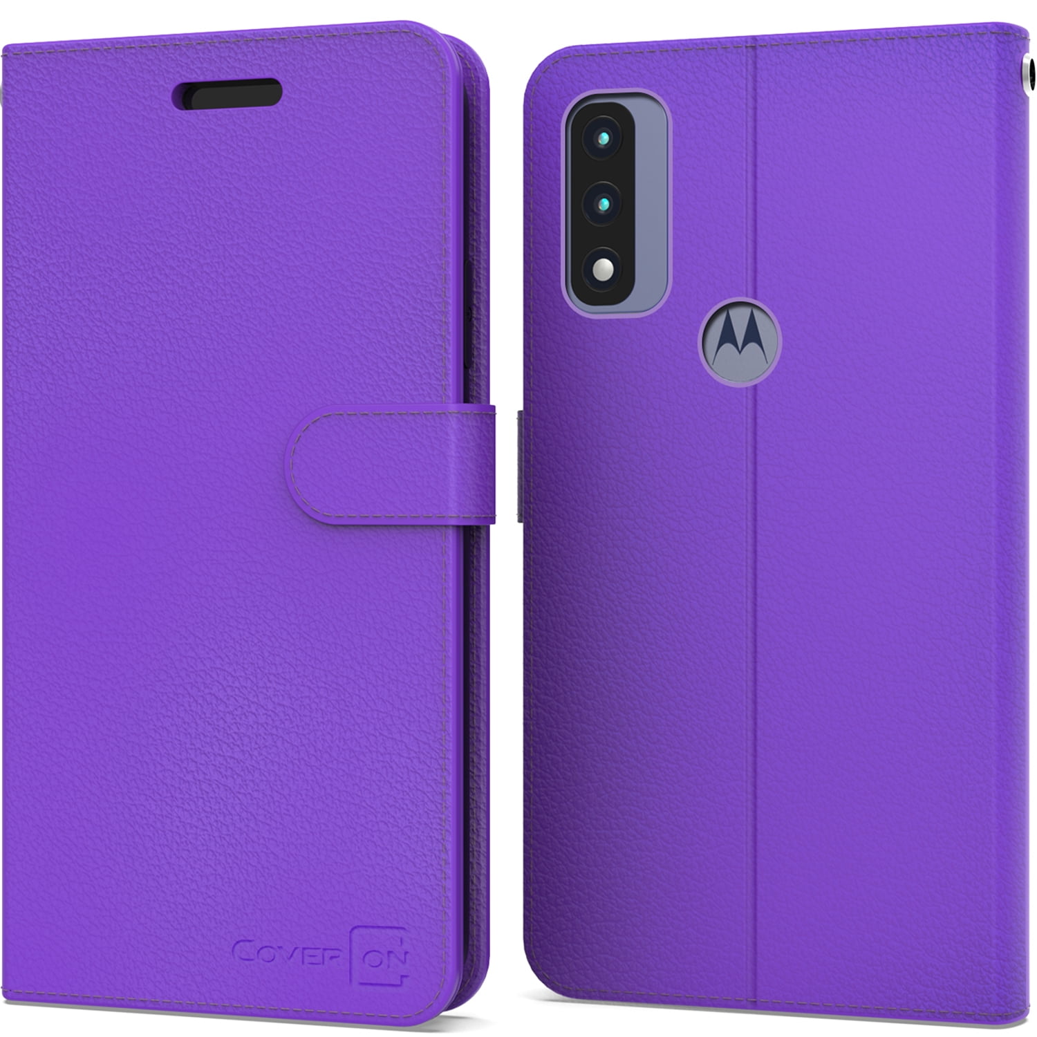 CoverON for Motorola Moto G Pure Wallet Case, RFID Blocking Vegan