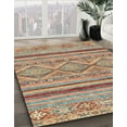 thumbnail image 3 of Ahgly Company Machine Washable Indoor Rectangle Abstract Dark Khaki Green Area Rugs, 7' x 10', 3 of 7