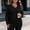 Black, variant on Womens Knit Plus Size Sweaters V-Neck Long Sleeve Warm Casual Loose Fit Fall Winter Pullover Sweaters Dark Gray XL-5XL