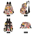 thumbnail image 4 of FORMRS Mini Backpack Purse for Women Travel Daypack Casual Shoulder Bag, Art Geometric, 4 of 7