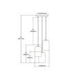 thumbnail image 2 of Elk Lighting Capri 3-light Pendant In Satin Nickel With Glass/gray Capiz Shells 10552/3, 2 of 3