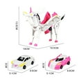thumbnail image 6 of BAELLERT 2Pcs/Set Transformable Flying Horse Car Toy Collision Deformation 2-In-1 Mini Vehicle Educational Transforming Mechanical Flying Toddlers Boys Girls Gift, 6 of 8