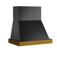 thumbnail image 2 of 30 in. 600 CFM Wall Mounted Range Hood in Titanium Stainless Steel with Gold, 2 of 8