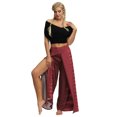 thumbnail image 3 of Vedolay Flare Yoga Pant Womens Flare Yoga Pants High Waisted Crossover Workout Bootleg Pants,Pink XL, 3 of 5