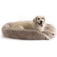 thumbnail image 1 of Brindle Cama tipo donut calmante para perro y gato color Taupe - Antiansiedad, ergonómica y acogedora - Talla Mediana 76 x 76 x 23 cm, 1 of 6