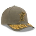 thumbnail image 3 of Men's New Era x Alpha Industries  Olive Florida Marlins A-Frame 9FORTY Adjustable Hat, 3 of 5