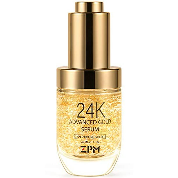 24K Gold Anti Aging Face Serum Moisturizer Enriched with Vitamin C