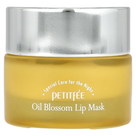 Petitfee Oil Blossom Lip Mask, Night Care, Sea Buckthorn Oil, 15 g