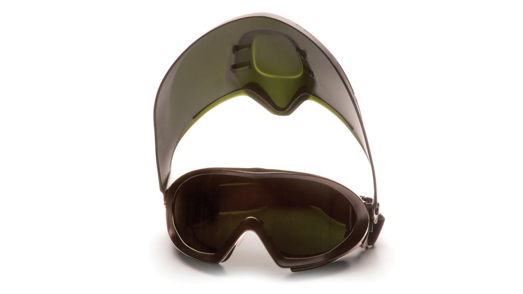 Direct/Indirect Goggle with IR5 Lens and Green Tinted Faceshield Attachment