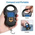 thumbnail image 5 of Portable Fishing Scale, EEEkit 110lb Digital Hanging Hook Scale with Backlit LCD Display for Luggage, 5 of 7
