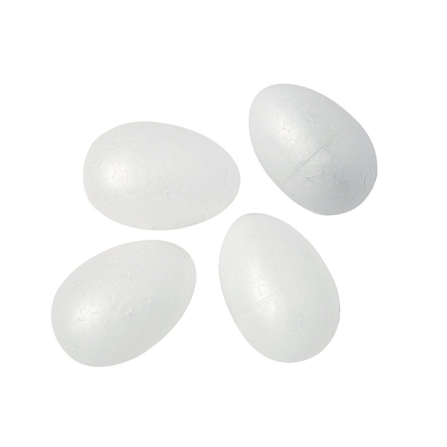 2.5" Foam Eggs (24Pc) Craft Supplies 24 Pieces