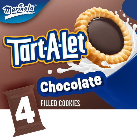 Marinela Tart-A-Let Chocolate Filled Cookies, 4 packs, Cookies, 14.12 oz Multipack