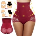 thumbnail image 3 of URMAGIC Women Sexy Lace High Waist Slim Shaping Panty Butt Lifter Body Control Underwear Pants, 3 of 8