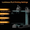 thumbnail image 6 of ouhos 3D PLA Glow Purple in The Dark Filament 1.75 mm 1 KG, 3D Printing Luminous Filament 1.75 mm Dimensional Accuracy +/- 0.02 mm, Fit Most 3D Printers, 6 of 7