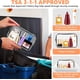 thumbnail image 3 of Bolsa de maquillaje transparente bolsa de tocador de viaje con cremallera bolsa organizadora transparente TSA bolsa cosmética de PVC, 3 of 7
