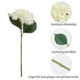 thumbnail image 3 of Artificial Hydrangea Flower, 5 PCS Realistic Single Long Stem Silk Hydrangea Bouquets for Wedding Home Hotel Party Decoration Flower Arrangement Orange, 3 of 6