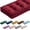 Dark Red, variant on Bench Cushions for Indoor Furniture 42x16 in Velvet Kitchen Dining Piano Window Seat Cushion, Tufted Patio Porch Swing Thicken Bench Pad Memory Foam(Ivory White)