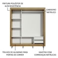thumbnail image 5 of Ropero Closet Madesa Lyon 3 Puertas Pies Marron/Blanco, 5 of 5