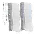 thumbnail image 2 of Fiocias 2 Pack Stainless Steel Splash Guard Water Baffle Commercial Wall Mount Hand Sink Small, 2 of 9