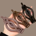 thumbnail image 4 of Lady Brown Hair Claw Clip Ponytail Claw Holder Barrettes Ponytail Holder, 4 of 15