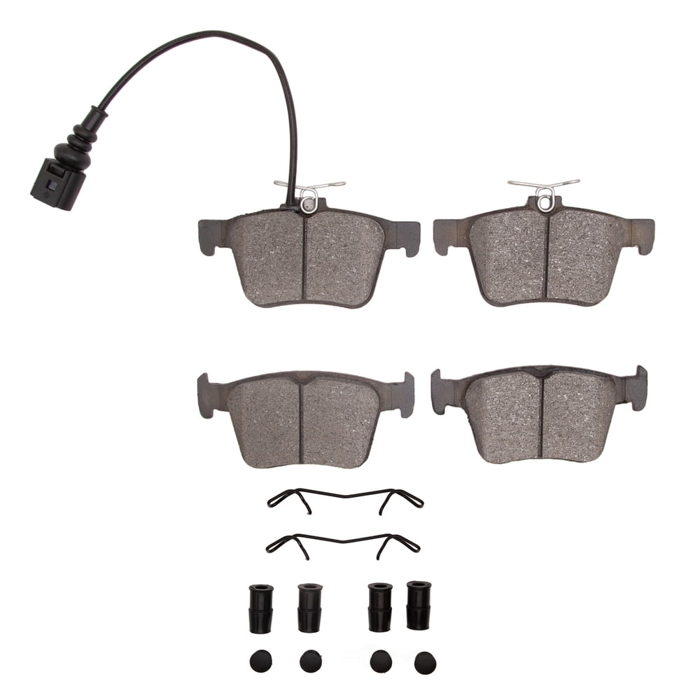 Dynamic Friction Company 1600-1761-02 DFC EURO 5000 Ceramic Brake Pads and Hardware Kit