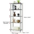 thumbnail image 3 of 5-Wire Shelving Unit Steel Large Metal Shelf Organizer Garage Storage Shelves Heavy Duty Commercial Grade Utility Storage Metal Layer Rack For Garage Kitchen Office, 3 of 8