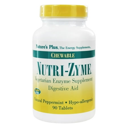 - Nature's Plus - Nutri-Zyme Chewable Digestive Aid Peppermint - 90 Chewable Tablets