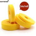 thumbnail image 1 of 5m/roll Cable Ties Reusable Loop Bundle Self Adhesive Yellow Nylon Strap Organizer Clip Wire Holder Management Fastening Tape width 15mm 8 rolls, 1 of 5