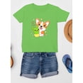 thumbnail image 3 of Corgi W Kawaii Cactus T-Shirt Juniors -Image by Shutterstock,  Small, 3 of 4