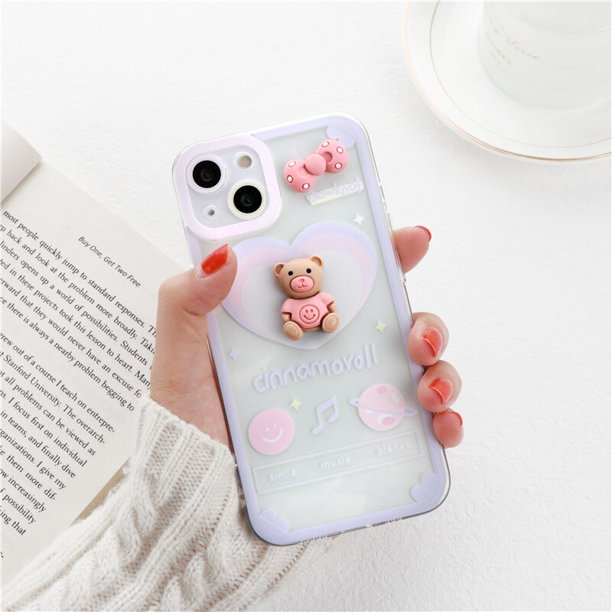 Funda con dibujo de oso en 3D para Samsung Galaxy A32 A22 A12 A52 A72 A21S A31 A51 A70 A71 A72 S22 S21 Ultra S20 S10 S9 Fivean unisex
