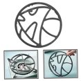 thumbnail image 3 of OULII kitchen stove rack Pot Rack Cast Iron Anti-slip Support Small Items 1Pack, 3 of 7