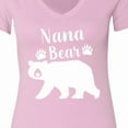thumbnail image 4 of Inktastic Nana Bear in White Women's V-Neck T-Shirt, 4 of 5