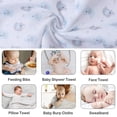 thumbnail image 4 of Viviland Baby Washcloths, Soft 24-Pack Baby Wash Cloths Unisex for Boys Girls, Super Absorbent Baby Face Towel Gentle on Sensitive Skin, Wash Clothes for Face & Body, 9"x 9" Blue Elephant Pattern, 4 of 6